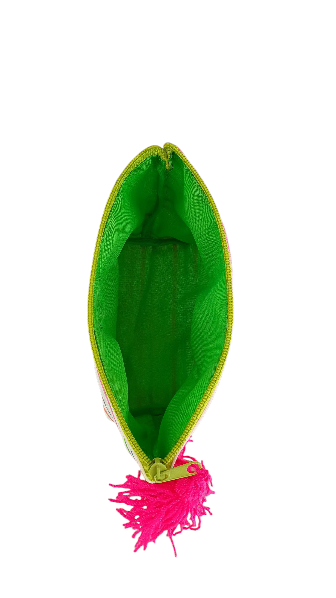 Cosmetiquera Rayada Verde🍏