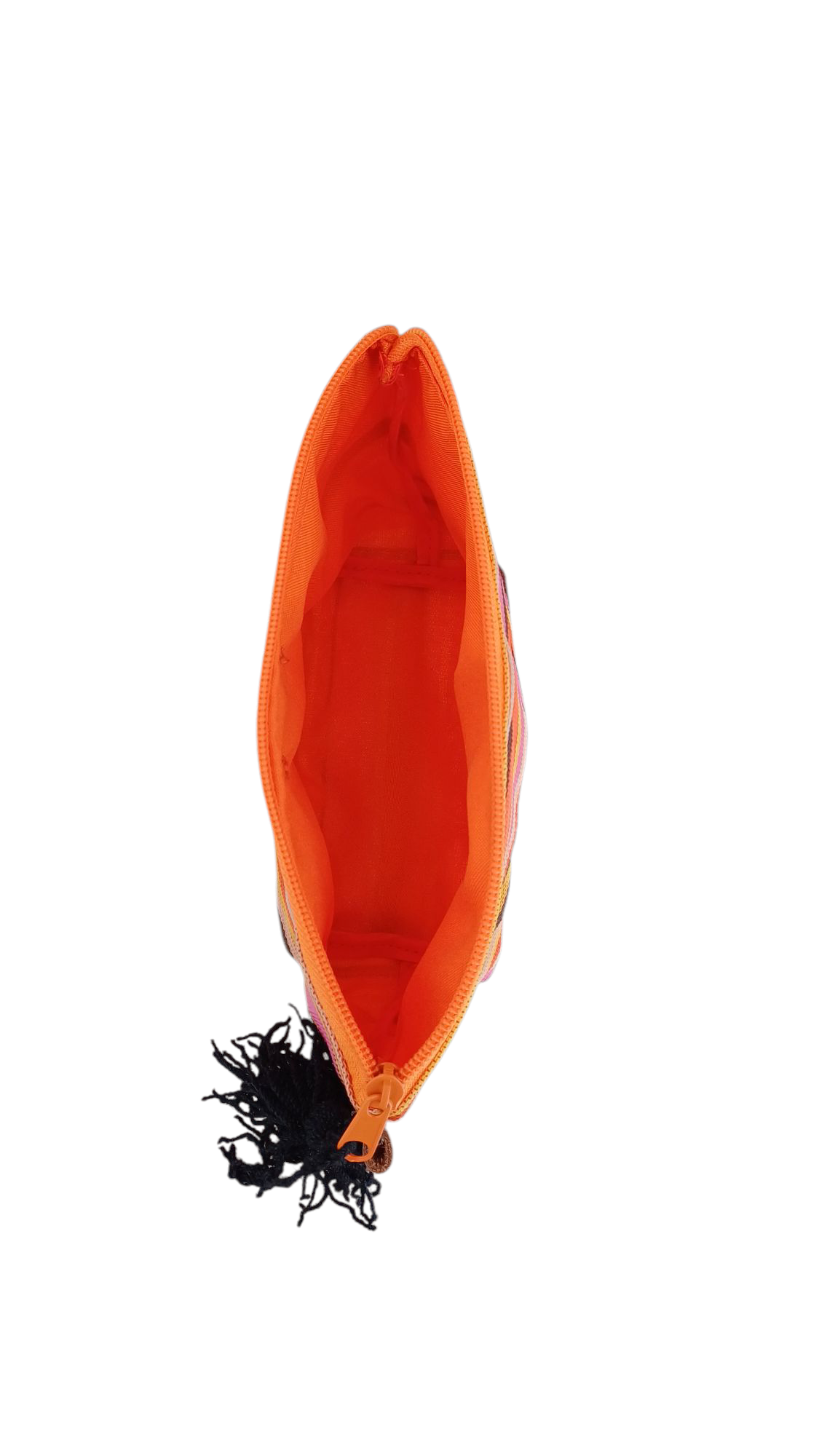 Cosmetiquera Rayada Naranja🍊