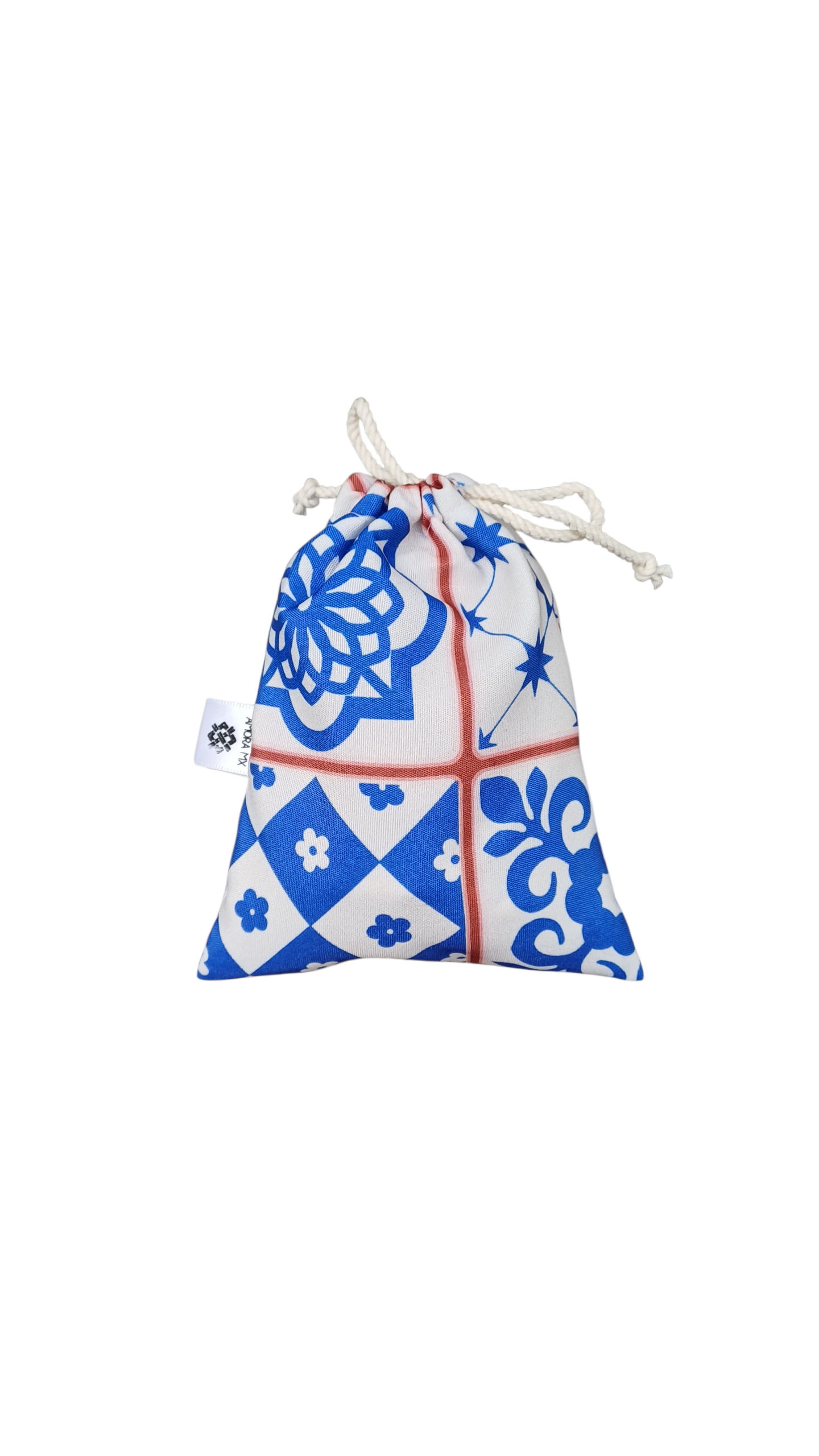 Bolsa Reutilizable Multiusos Talavera Cuadros Beige🤎💙