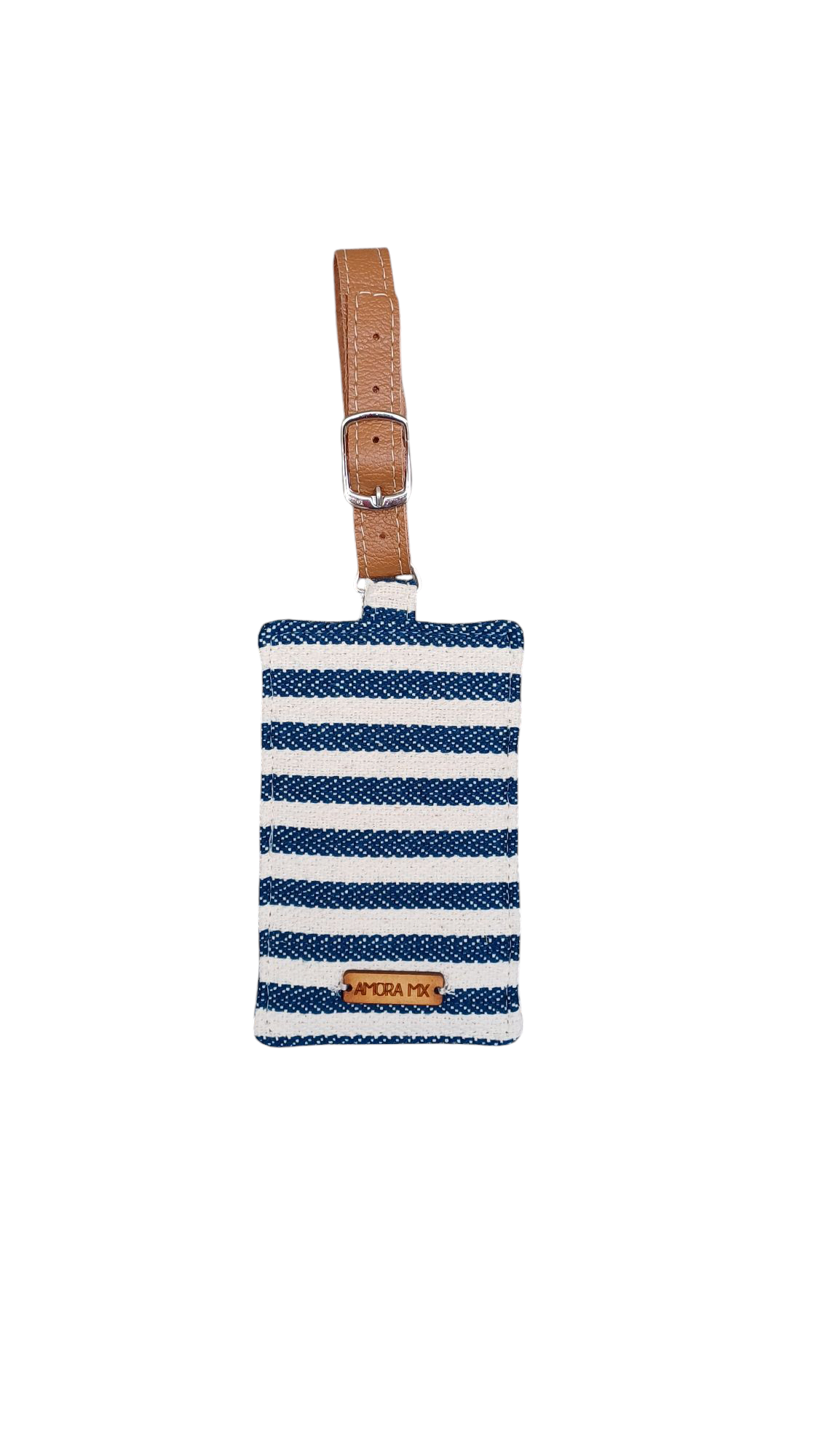 Etiqueta para Maleta rayado azul con beige🧳💙