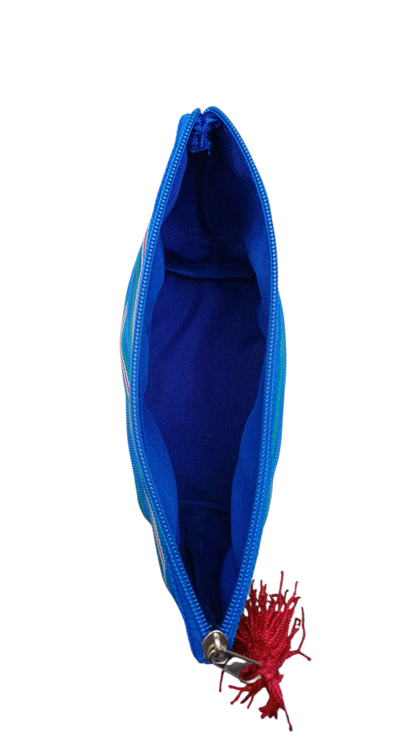 Cosmetiquera Rayada Azul Rey💙