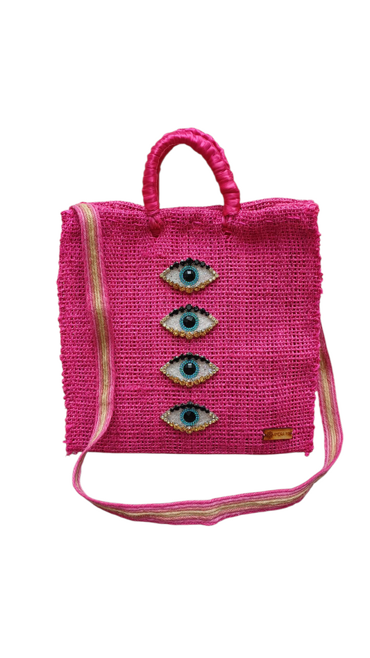 Tote Bag Bacalar Rosa Mexicano Ojitos 👁💕