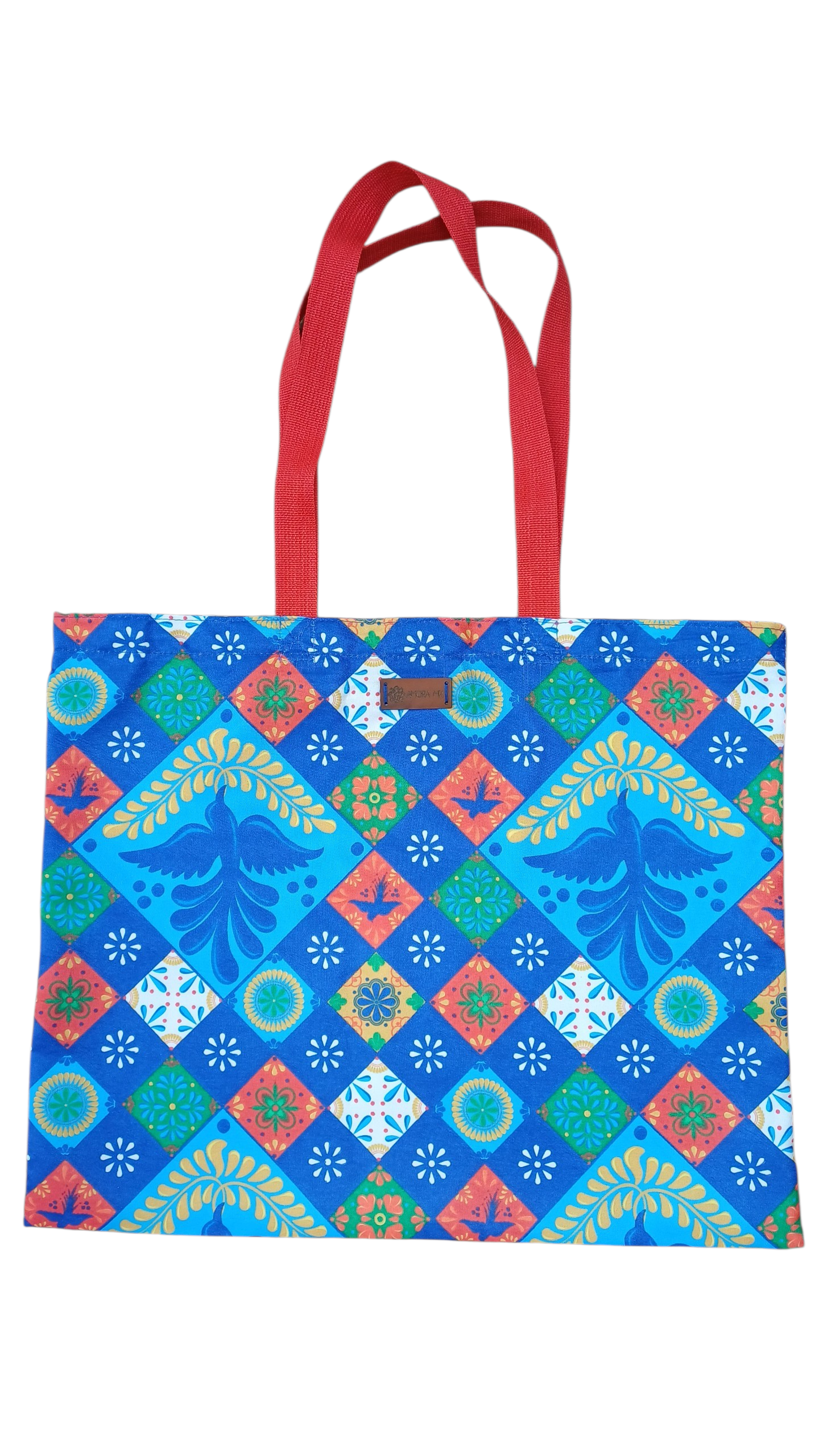 Bolsa Reutilizable Multiusos Talavera Rombos Azul Rey💙