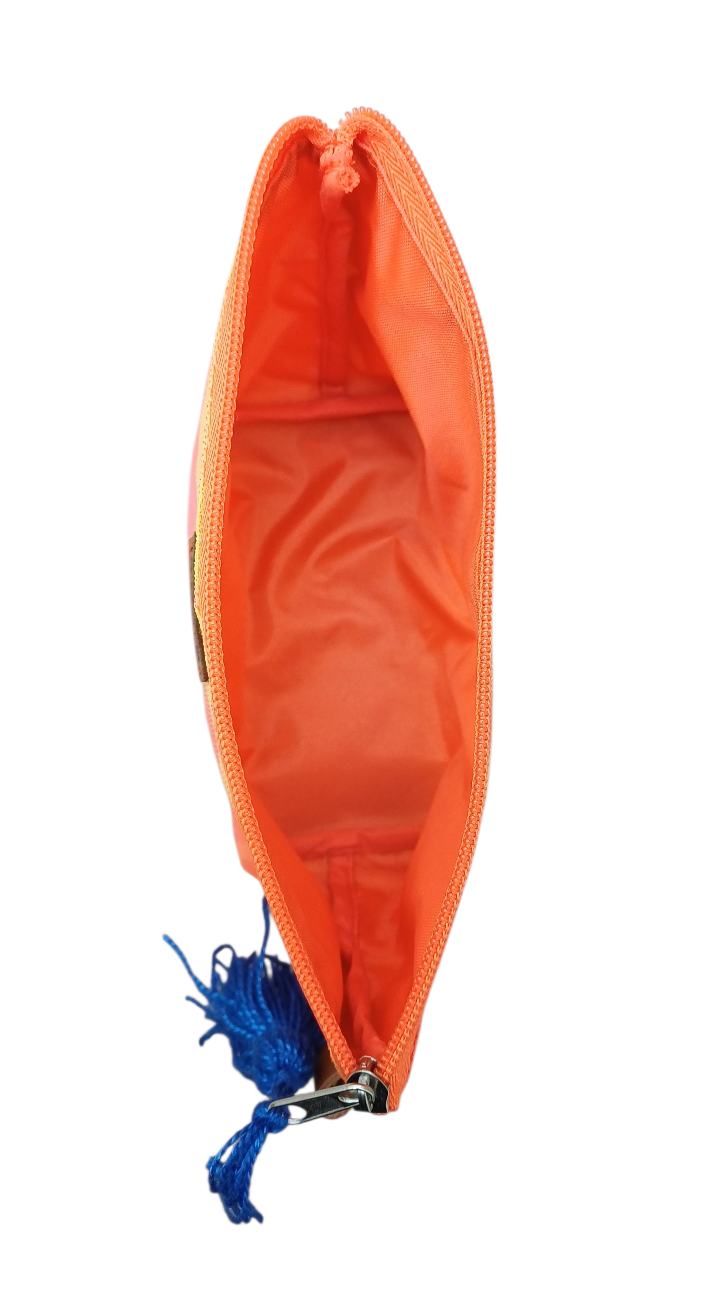 Cosmetiquera Cuadros naranja con amarillo 🍊