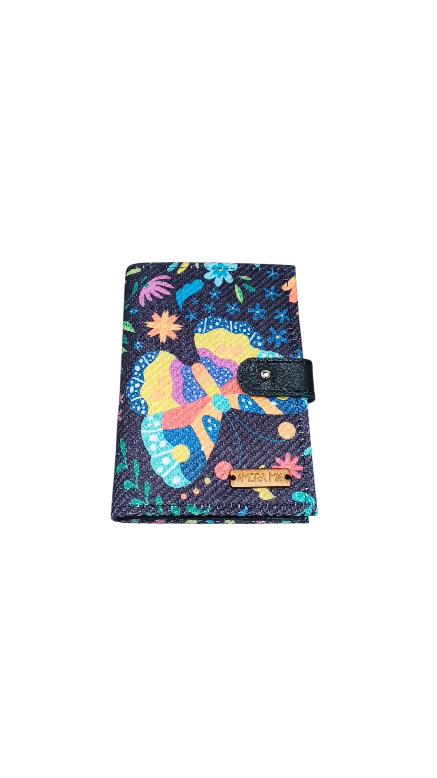 Porta Pasaporte Papalotl negro2🦋