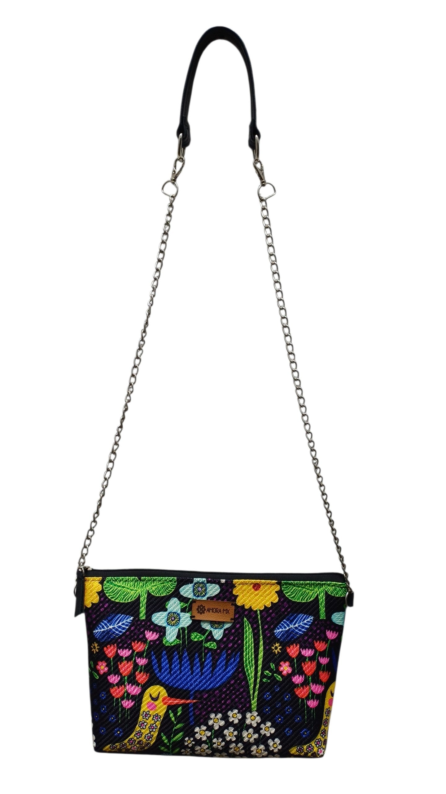 Bolsa Crossbody Otomí negro 🐦