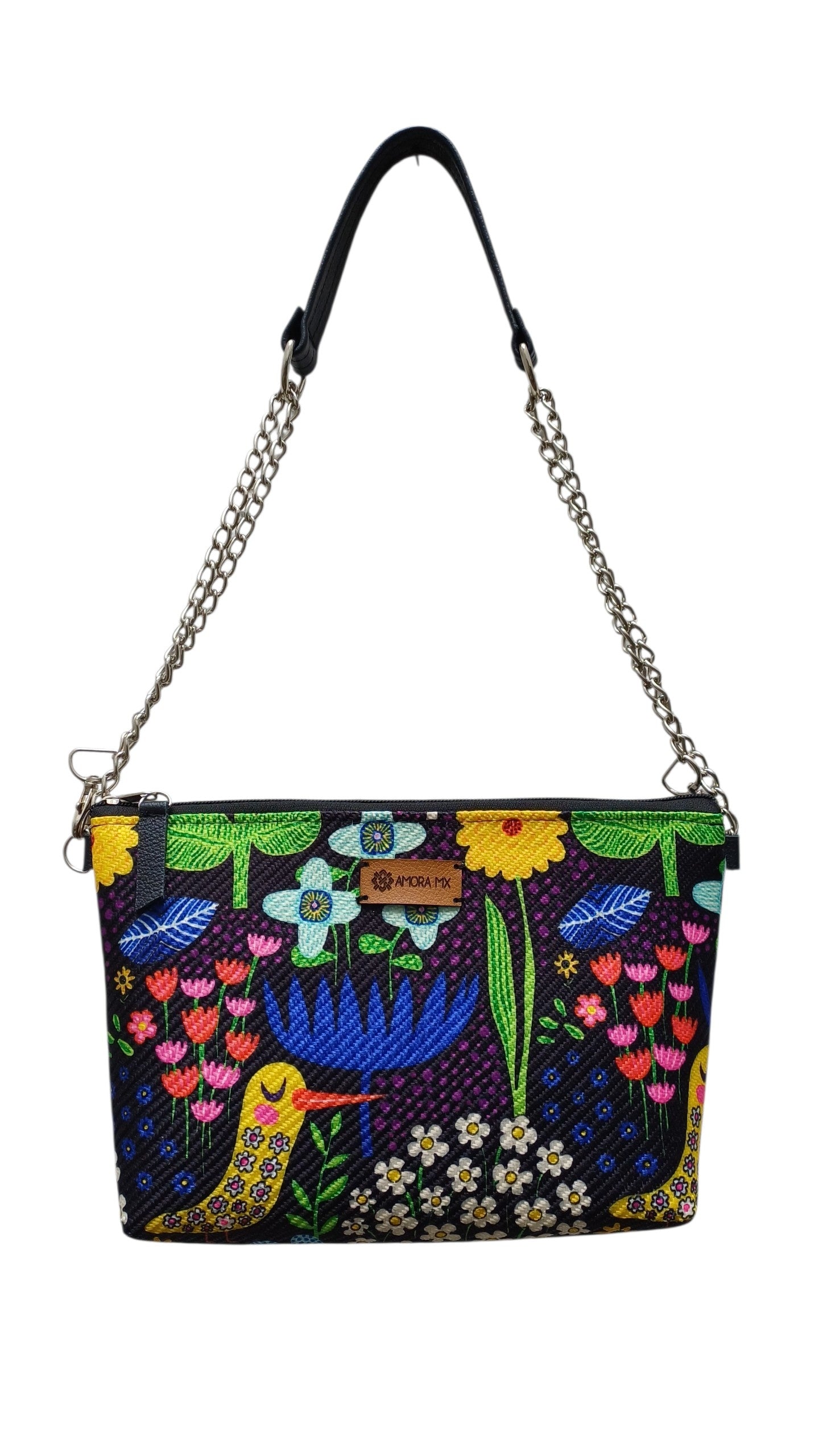 Bolsa Crossbody Otomí negro 🐦
