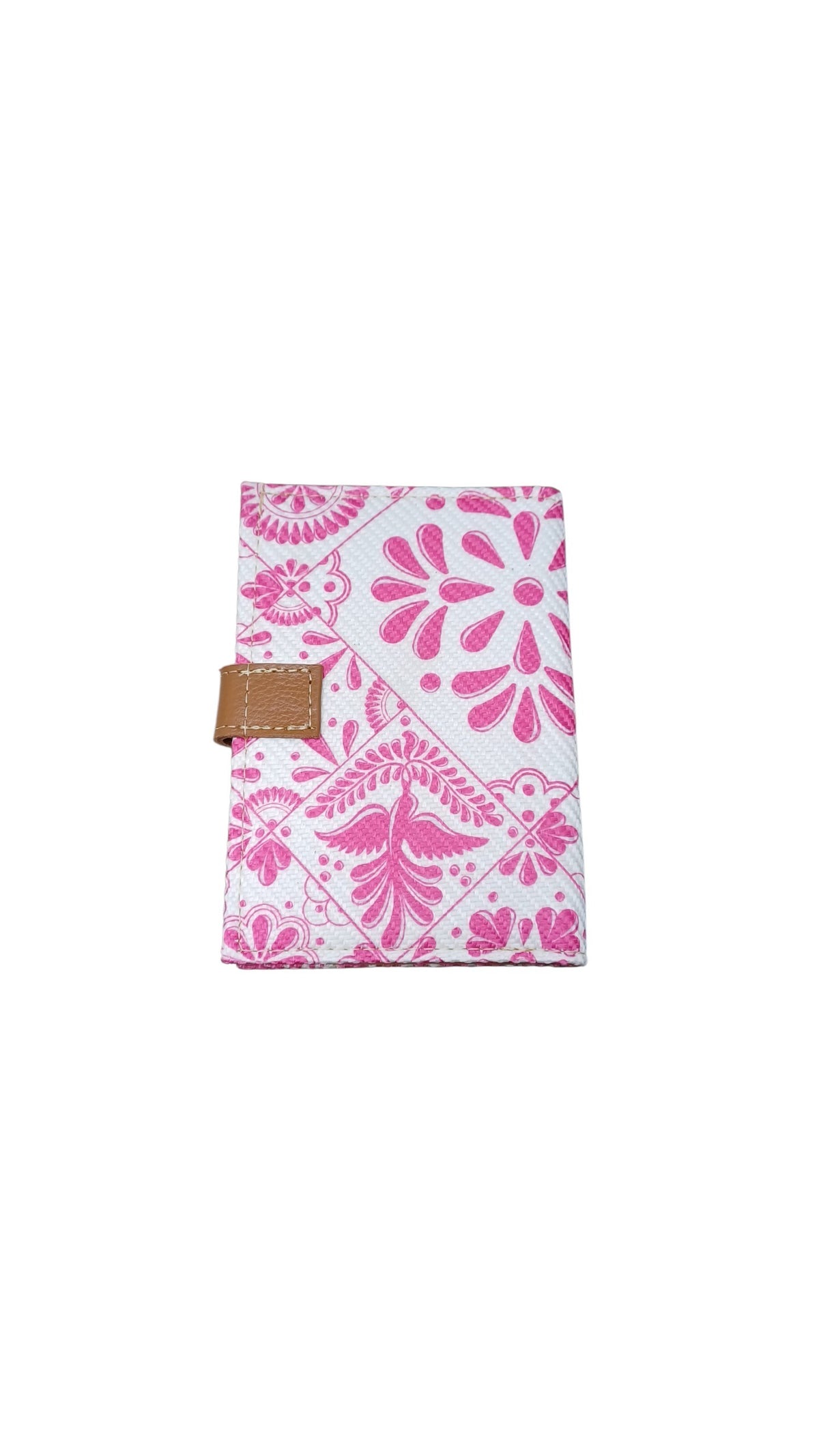 Porta Pasaporte Talavera Poblana Rosa🌸