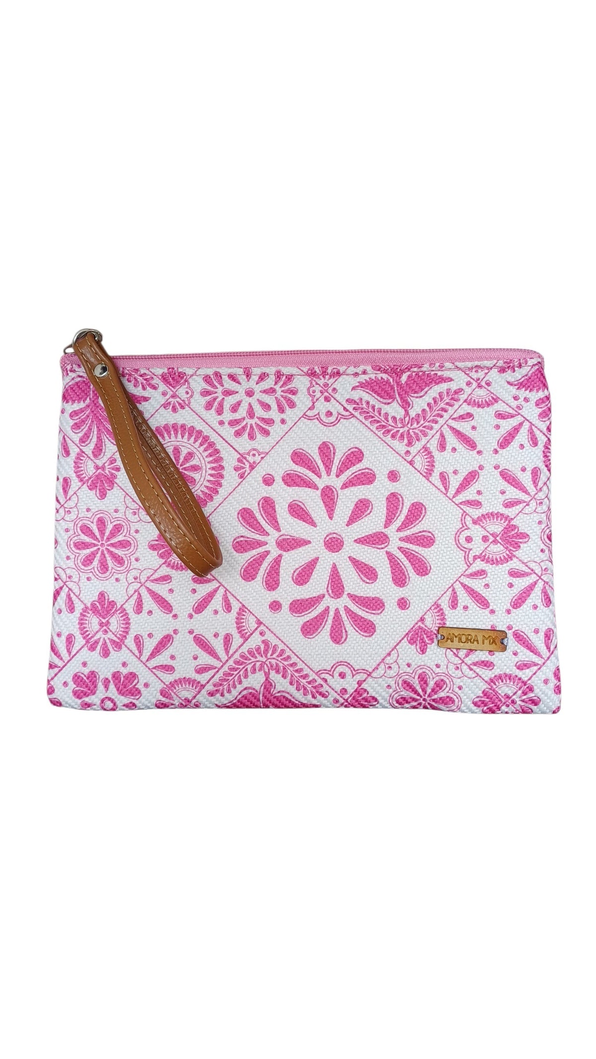Cosmetiquera Talavera Poblana Rosa🌸