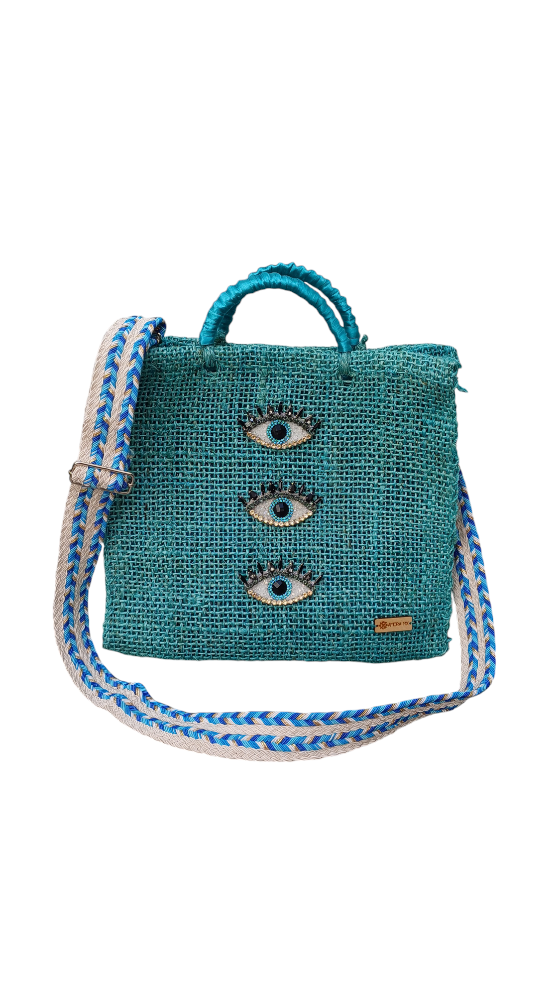 Tote Bag Bacalar Azul Cielo Ojitos👁️💙