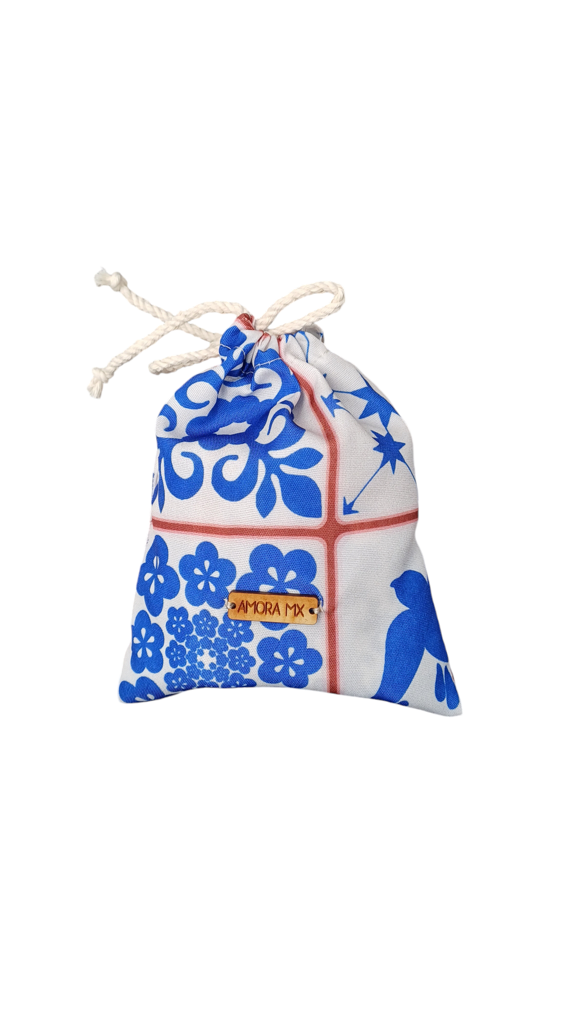 Bolsa Ecológica Talavera Cuadros Beige🤎💙